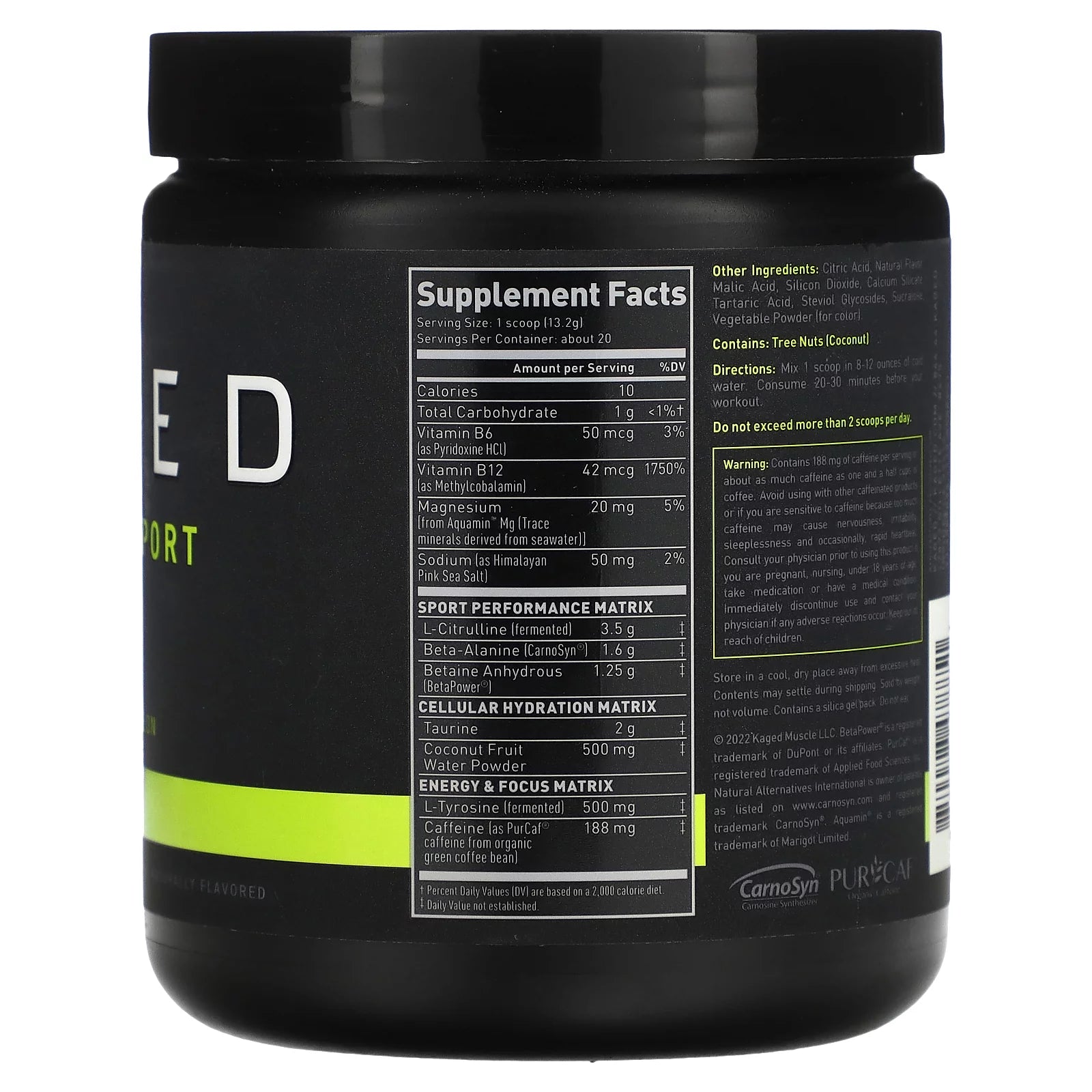 Pre- Sport Pre-Workout: Energy, Focus, Hydration, Endurance