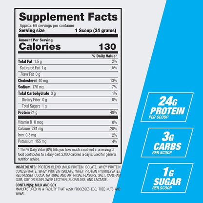 Best Protein Powder, 100% Whey Blend for Muscle Growth & Recovery, Vanilla Swirl, 5 Lbs (72 Servings)