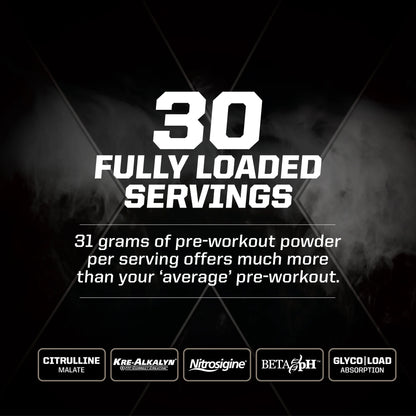 Sports Ultra Pump Fuel Insanity - Pre Workout Drink Mix for Energy, Strength, Endurance, Muscle Pumps and Recovery - Complex Carbohydrates and Amino Energy - Cherry Bombsicle (30 Servings)