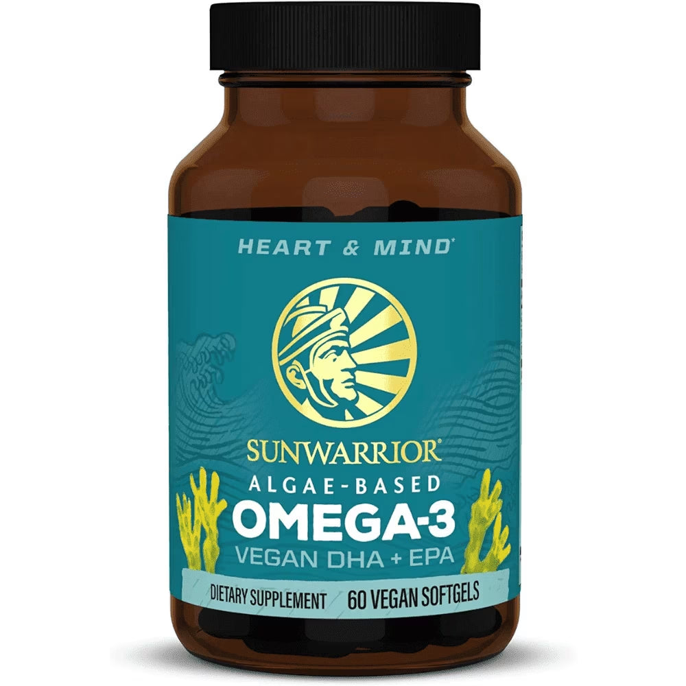 Vegan Omega 3 Fish Oil Supplement | Omega 3 DHA & EPA for Brain and Heart Support, 60Ct