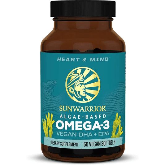 Vegan Omega 3 Fish Oil Supplement | Omega 3 DHA & EPA for Brain and Heart Support, 60Ct