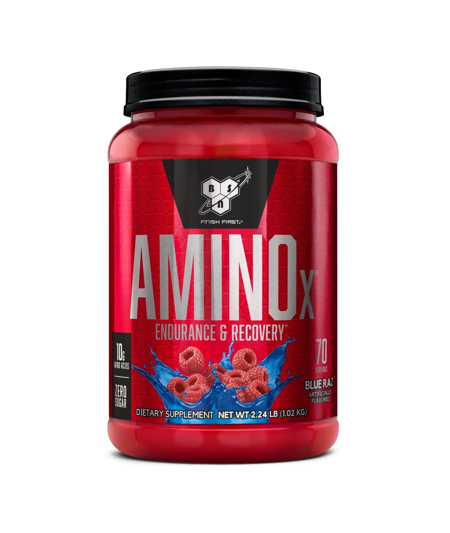Amino X Amino Acids + BCAA Powder, Blue Raz, 70 Servings