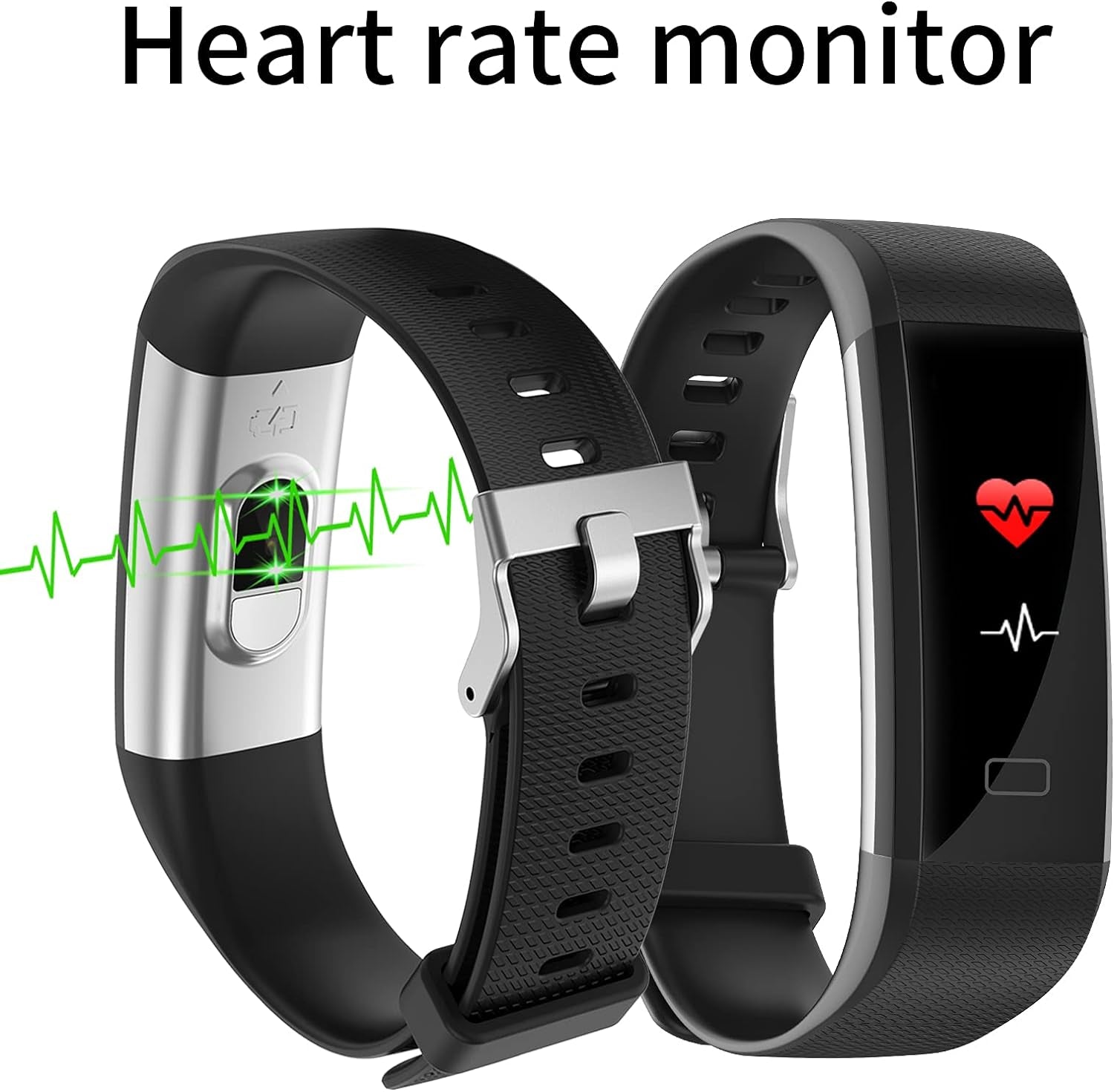 Fitness Tracker, Health Tracker,  Activity Tracker Waterproof with Connected GPS, 16 Sports Modes Step Counter for Women, Men, Gift (Black/Blue)-Nature Fitness