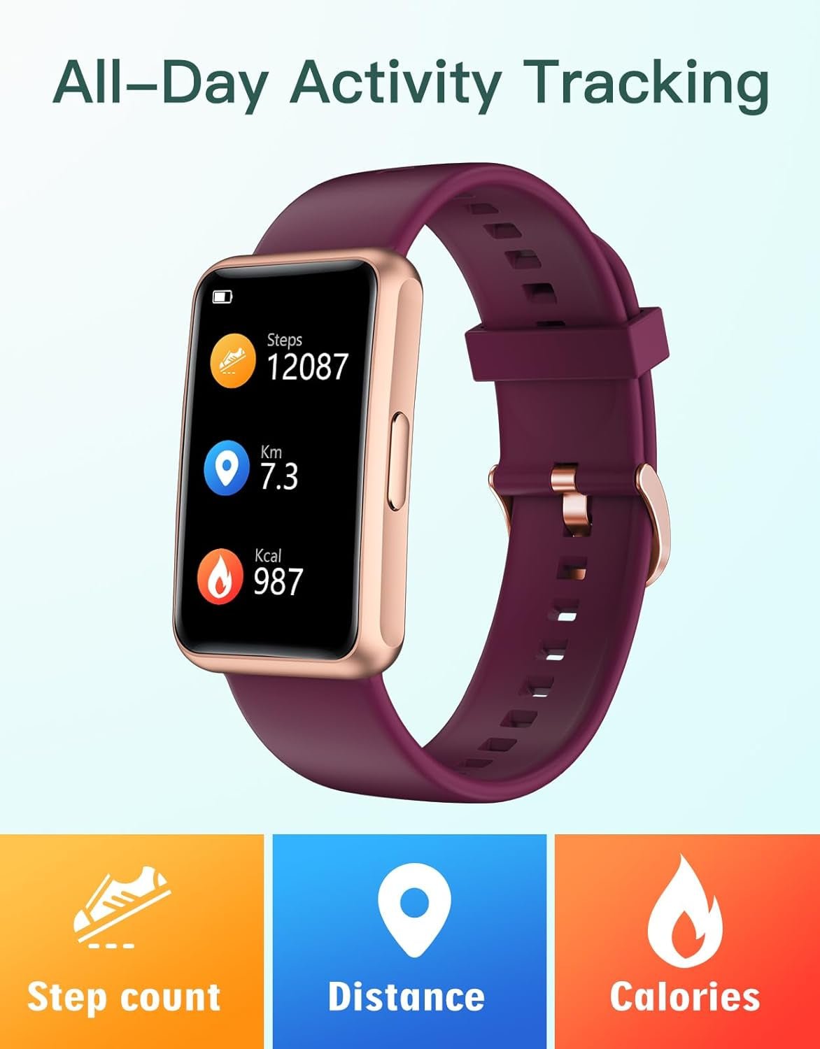 Fitness Tracker No Bluetooth No APP No Phone Needed, Fitness Watch for Men Women Parents IP68 Waterproof with Full Touch Screen Steps Calories Counter Sleep Tracker Alarm Clocks (Purple)Fitness Tracker No Bluetooth No APP No Phone Needed, Fitness Watch for Men Women Parents IP68 Waterproof with Full Touch Screen Steps Calories Counter Sleep Tracker Alarm Clocks (Purple)