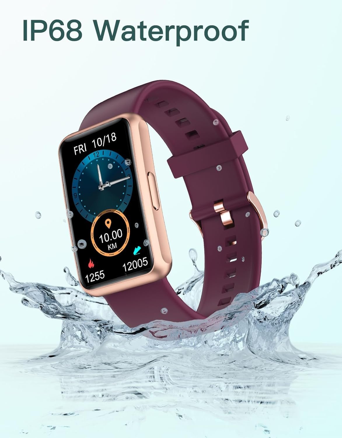 Fitness Tracker No Bluetooth No APP No Phone Needed, Fitness Watch for Men Women Parents IP68 Waterproof with Full Touch Screen Steps Calories Counter Sleep Tracker Alarm Clocks (Purple)Fitness Tracker No Bluetooth No APP No Phone Needed, Fitness Watch for Men Women Parents IP68 Waterproof with Full Touch Screen Steps Calories Counter Sleep Tracker Alarm Clocks (Purple)