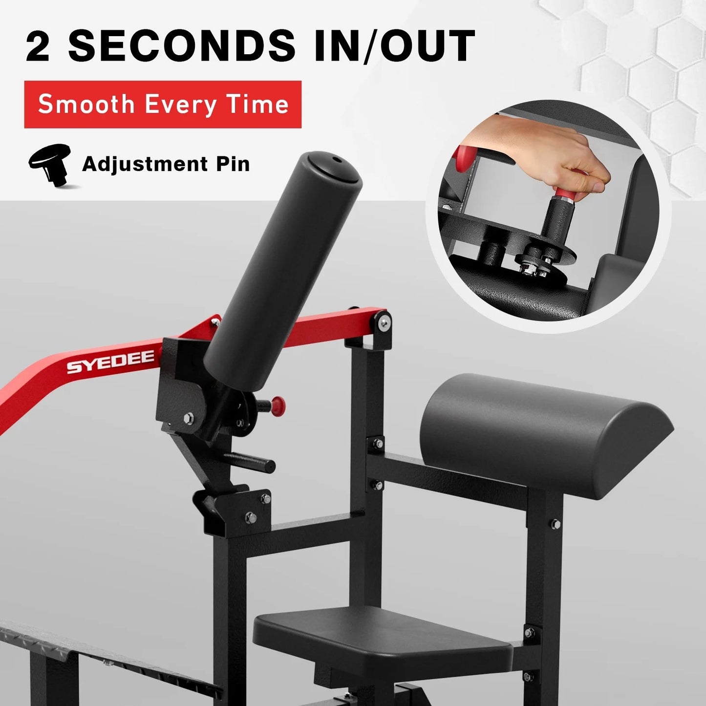 Hip Thrust Machine, Plate - Loaded Glute Bridge Machine with Blanced Hip Pad, Butt Exercise Workout Equipment with 3 Adjustable Height PositionsHip Thrust Machine, Plate - Loaded Glute Bridge Machine with Blanced Hip Pad, Butt Exercise Workout Equipment with 3 Adjustable Height Positions