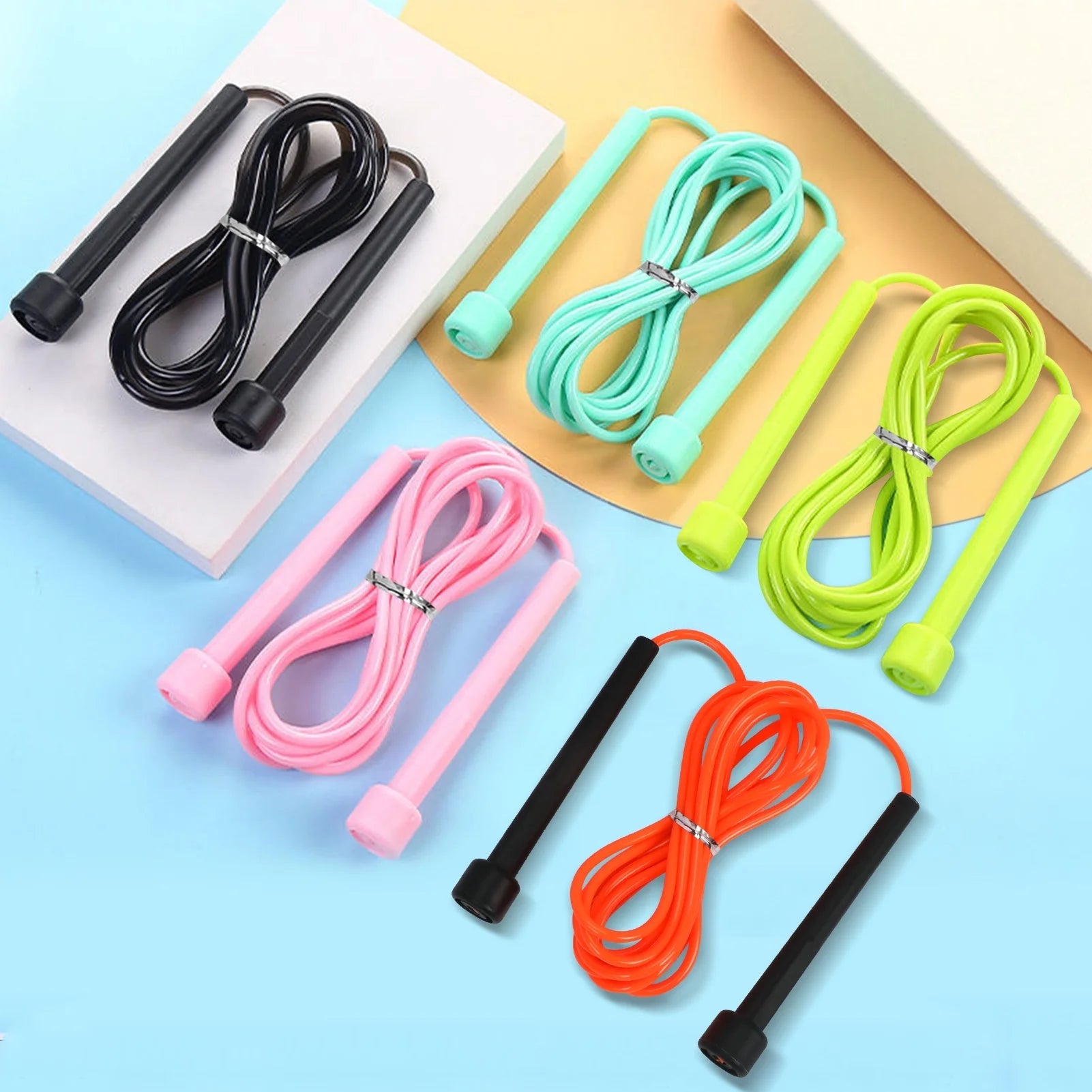 Jump Rope for Student [10 Pack], Flexible Silicone Tangle - Free Jump Rope Cable Length Adjustable Skipping Rope for Exercise FitnessJump Rope for Student [10 Pack], Flexible Silicone Tangle - Free Jump Rope Cable Length Adjustable Skipping Rope for Exercise Fitness