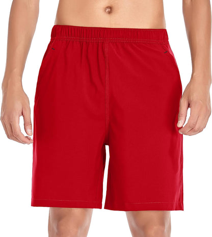 Men'S Gym Shorts Sports Quick Dry Workout Running or Casual Training Short with Zipper PocketsMen'S Gym Shorts Sports Quick Dry Workout Running or Casual Training Short with Zipper Pockets