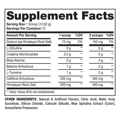 Mr. Hyde Signature Pre - Workout Blue Razz with Creatine, 72 ServingsMr. Hyde Signature Pre - Workout Blue Razz with Creatine, 72 Servings