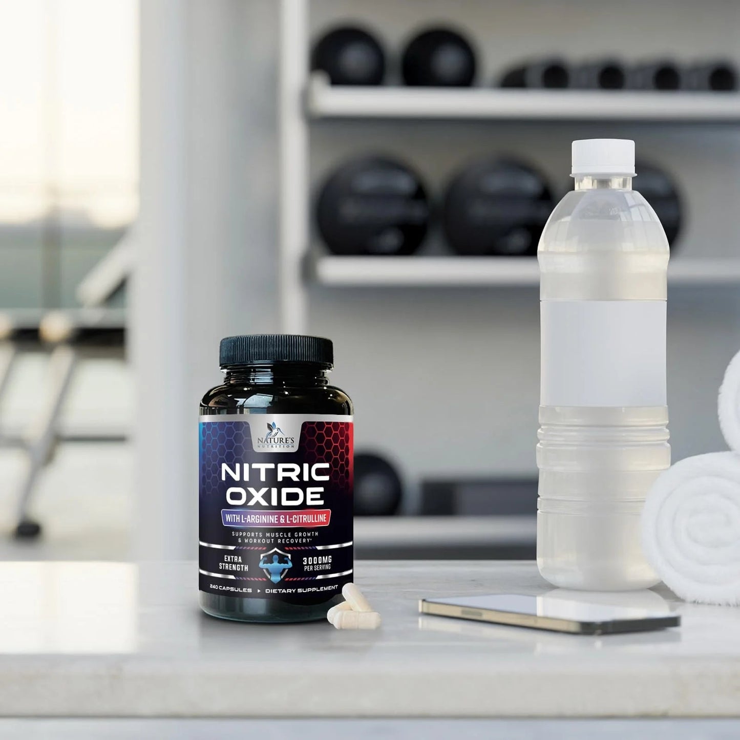 Nitric Oxide Booster Extra Strength 3000Mg - L Arginine 3X Strength Nitric Oxide Supplements for Men and Women, Citrulline, Supports Muscle, Heart Health & Energy Supplement, Non - Gmo - 240 CapsulesNitric Oxide Booster Extra Strength 3000Mg - L Arginine 3X Strength Nitric Oxide Supplements for Men and Women, Citrulline, Supports Muscle, Heart Health & Energy Supplement, Non - Gmo - 240 Capsules