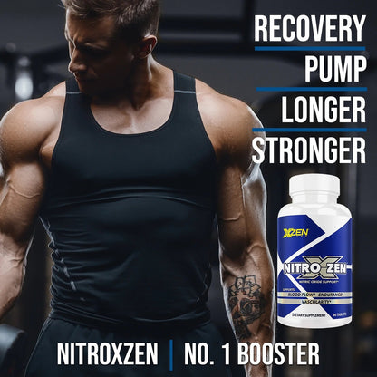 Nitro Nitric Oxide Booster, 90 Tablets - Supports Blood Flow, Pre - WorkoutNitro Nitric Oxide Booster, 90 Tablets - Supports Blood Flow, Pre - Workout