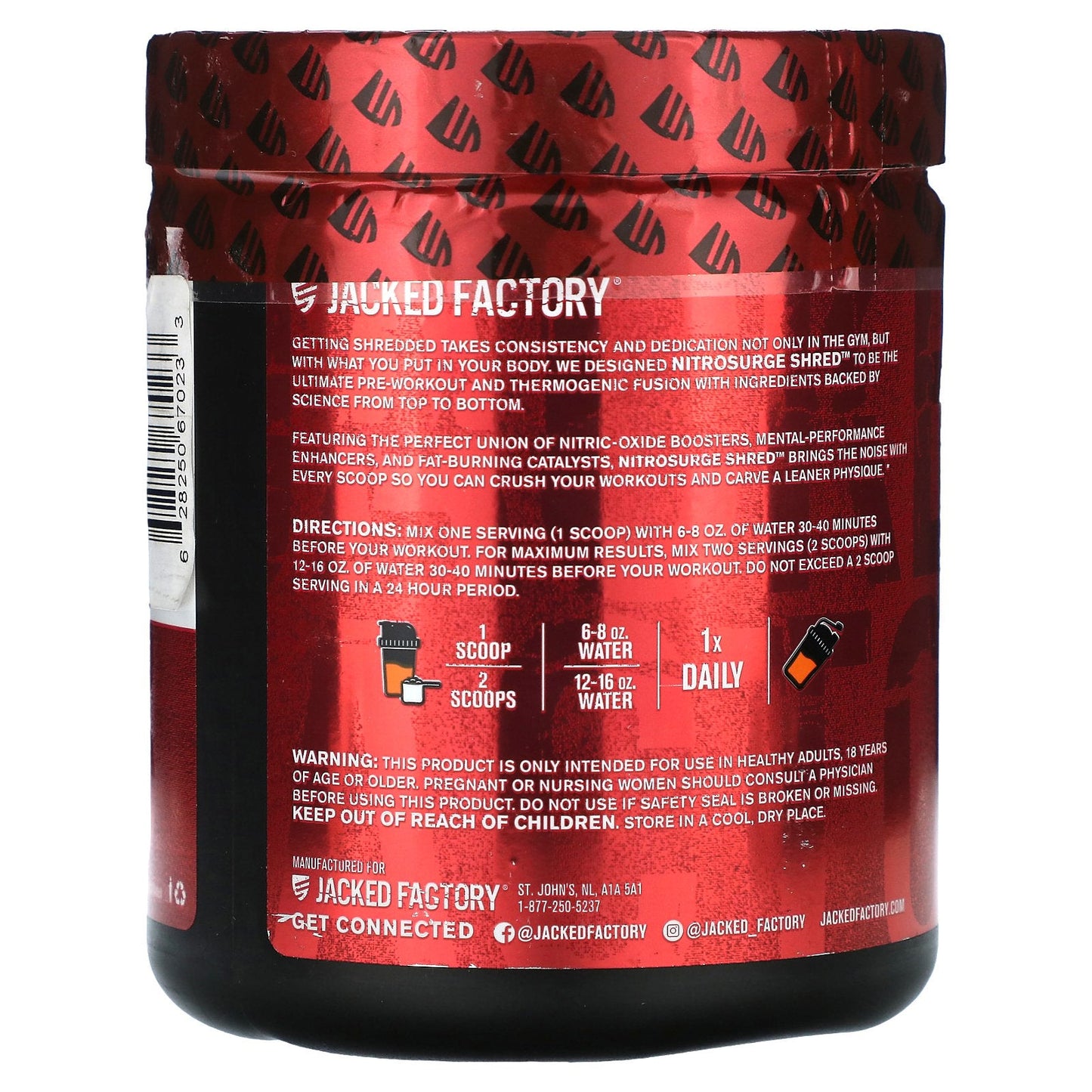 Nitro Surge, Shred Thermogenic Pre - Workout, Orange Pineapple, 7.4 Oz (210 G)Nitro Surge, Shred Thermogenic Pre - Workout, Orange Pineapple, 7.4 Oz (210 G)
