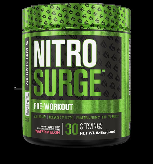Nitrosurge Pre Workout Powder - 30 Servings, WatermelonNitrosurge Pre Workout Powder - 30 Servings, Watermelon