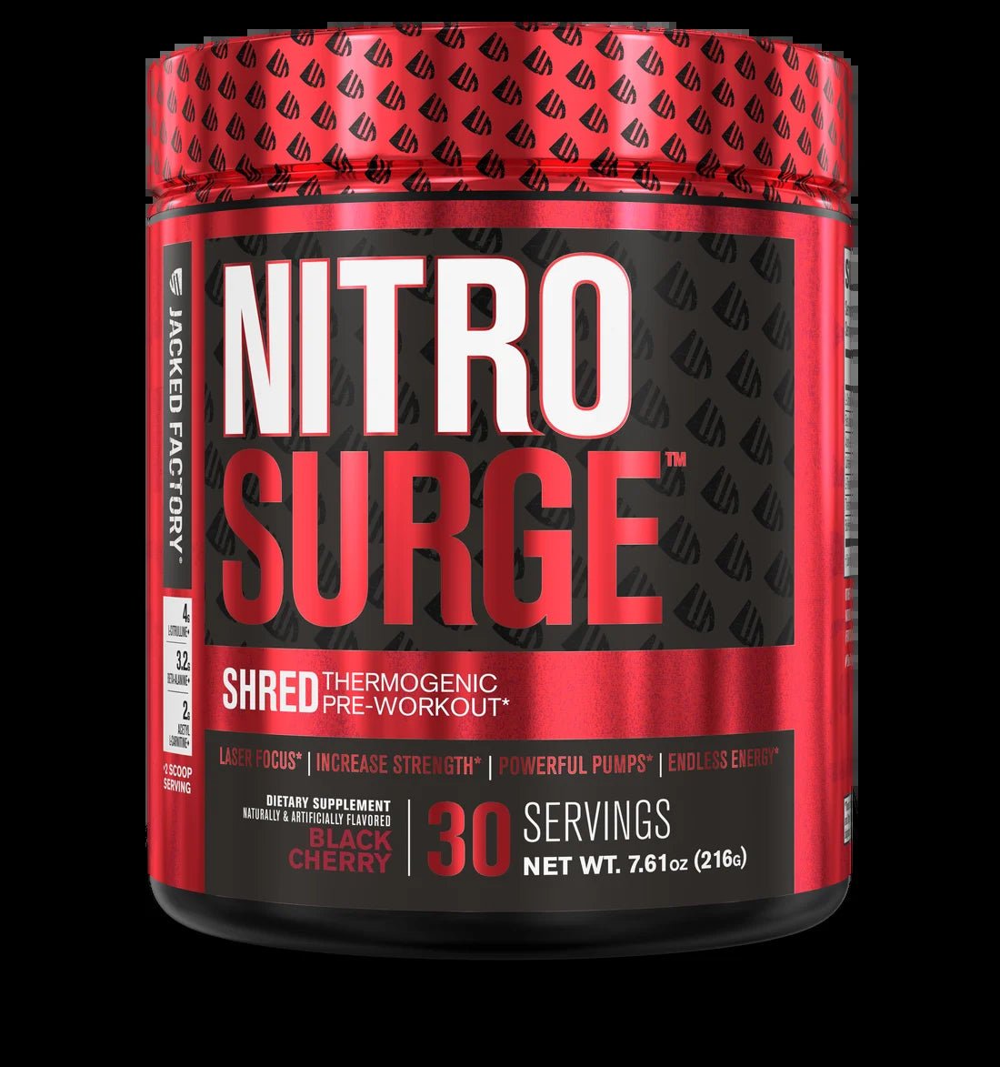 Nitrosurge Shred Pre Workout Supplement - 30Sv, Black CherryNitrosurge Shred Pre Workout Supplement - 30Sv, Black Cherry