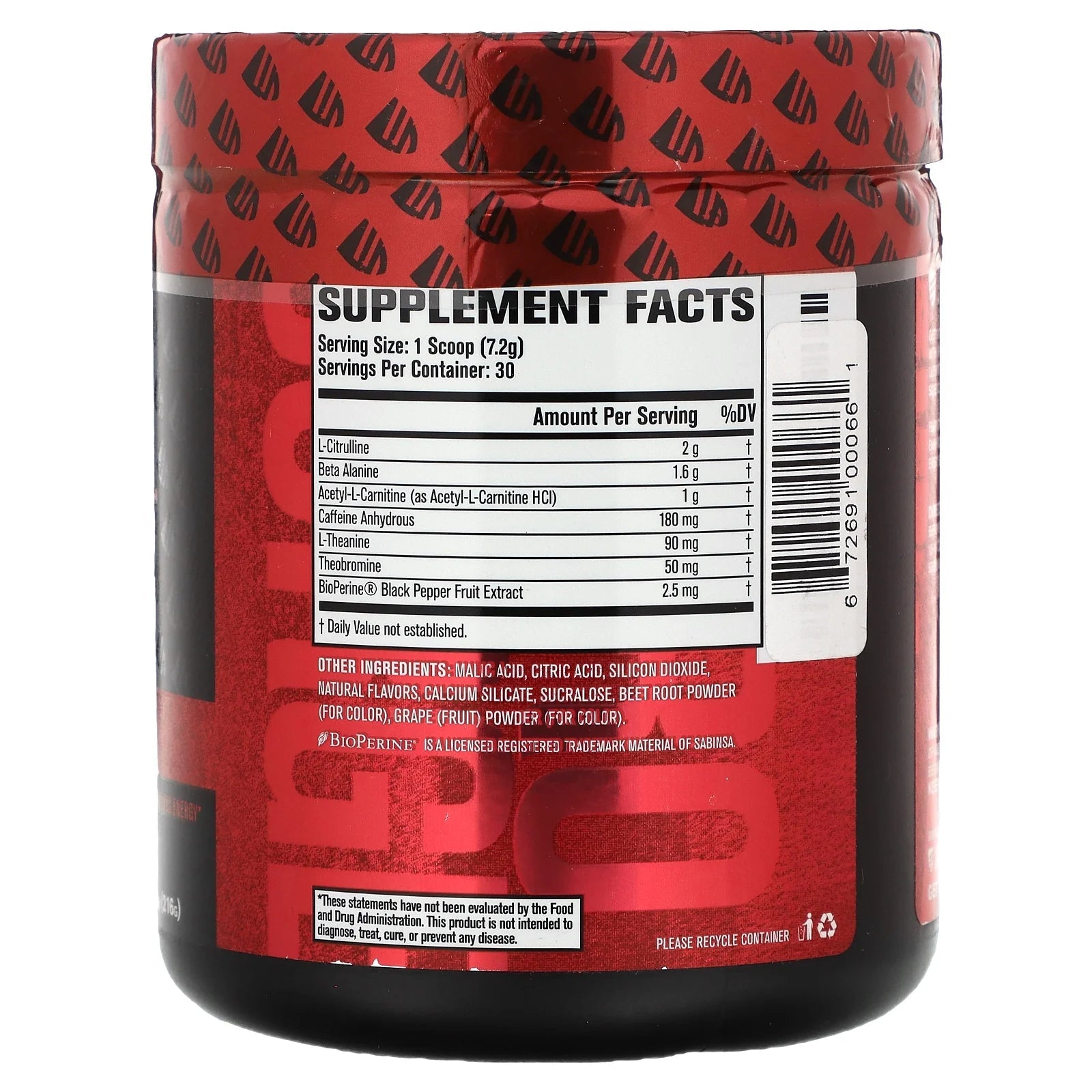Nitrosurge Shred Pre Workout Supplement - 30Sv, Black CherryNitrosurge Shred Pre Workout Supplement - 30Sv, Black Cherry