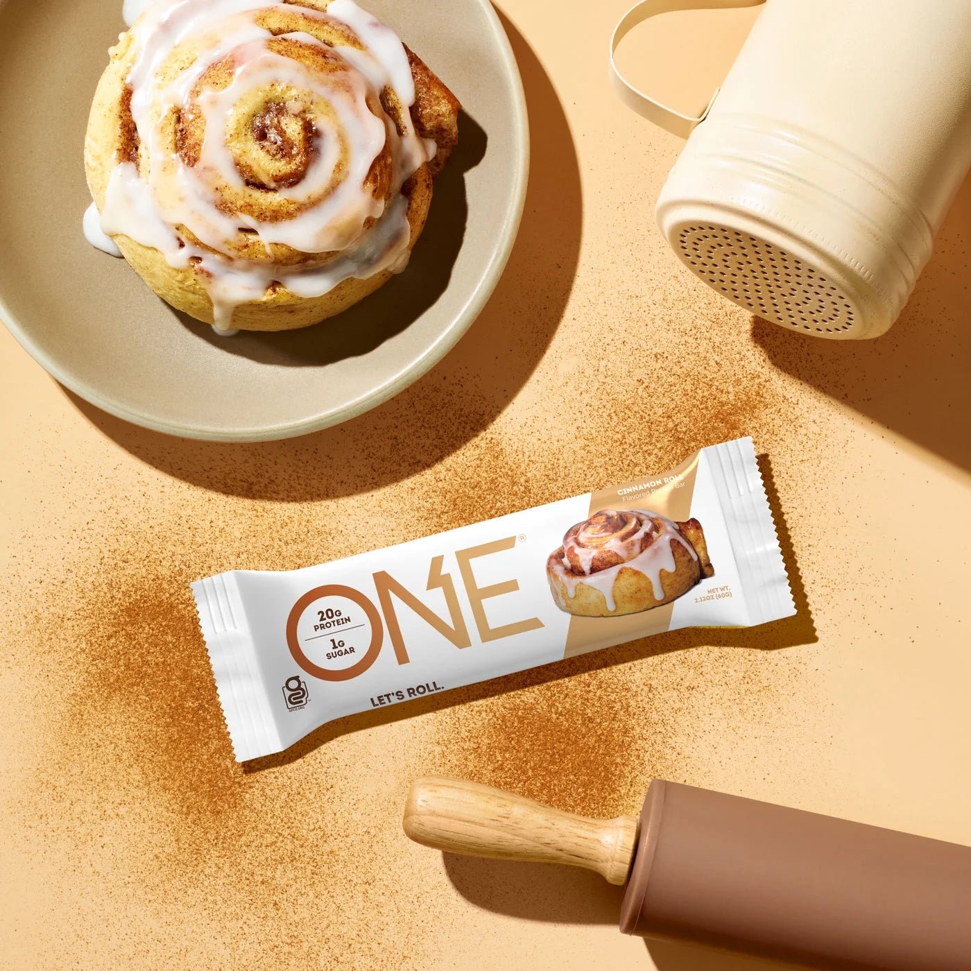 ONE Protein Bar, Cinnamon Roll, 20G Protein, 12 CtONE Protein Bar, Cinnamon Roll, 20G Protein, 12 Ct
