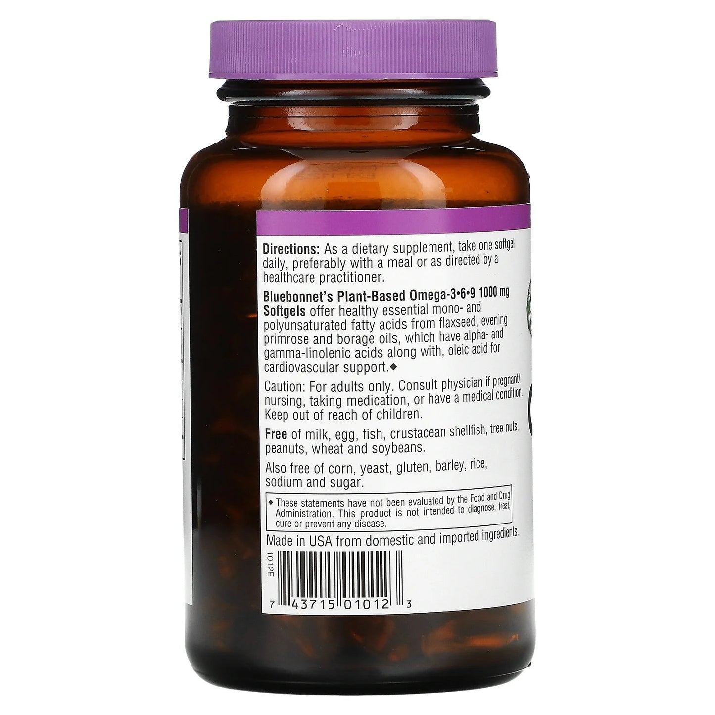 Plant Based Omega 3 - 6 - 9, 1000Mg, 90CtPlant Based Omega 3 - 6 - 9, 1000Mg, 90Ct