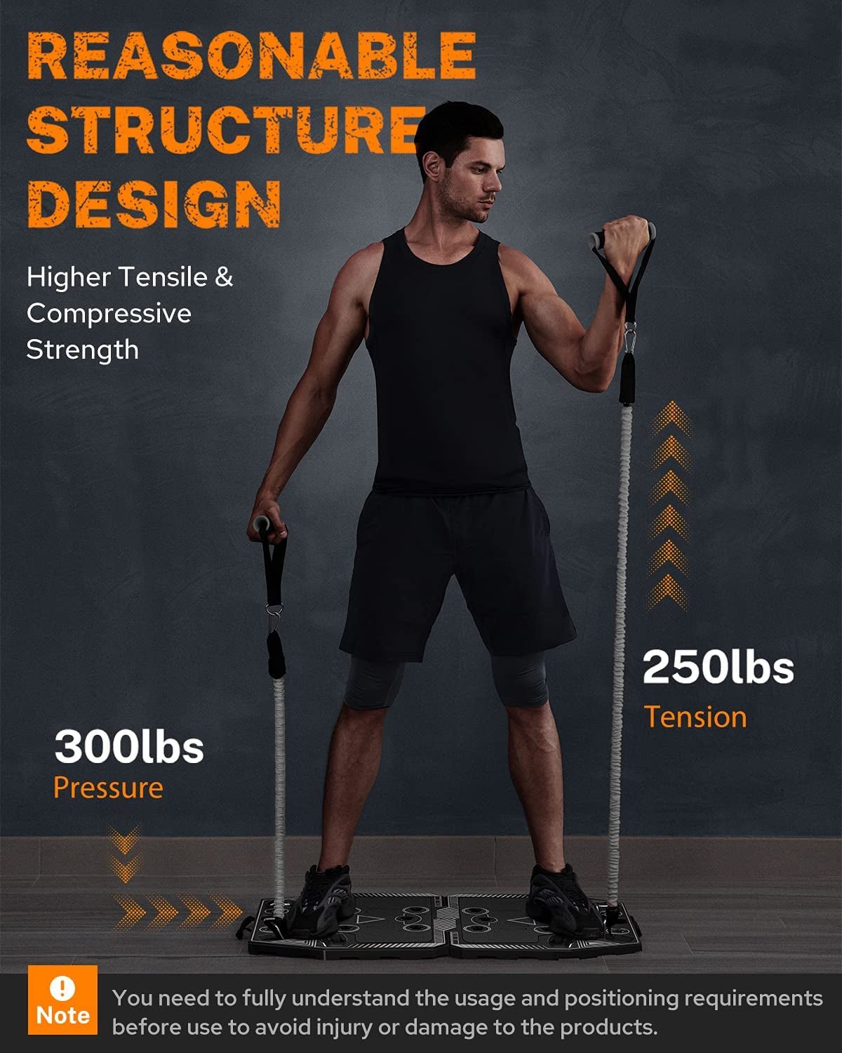 Portable Home Gym Workout Equipment with 14 Exercise Accessories Ab Roller Wheel,Elastic Resistance Bands,Push-Up Stand,Post Landmine Sleeve and More for Full Body Workouts System-Nature Fitness