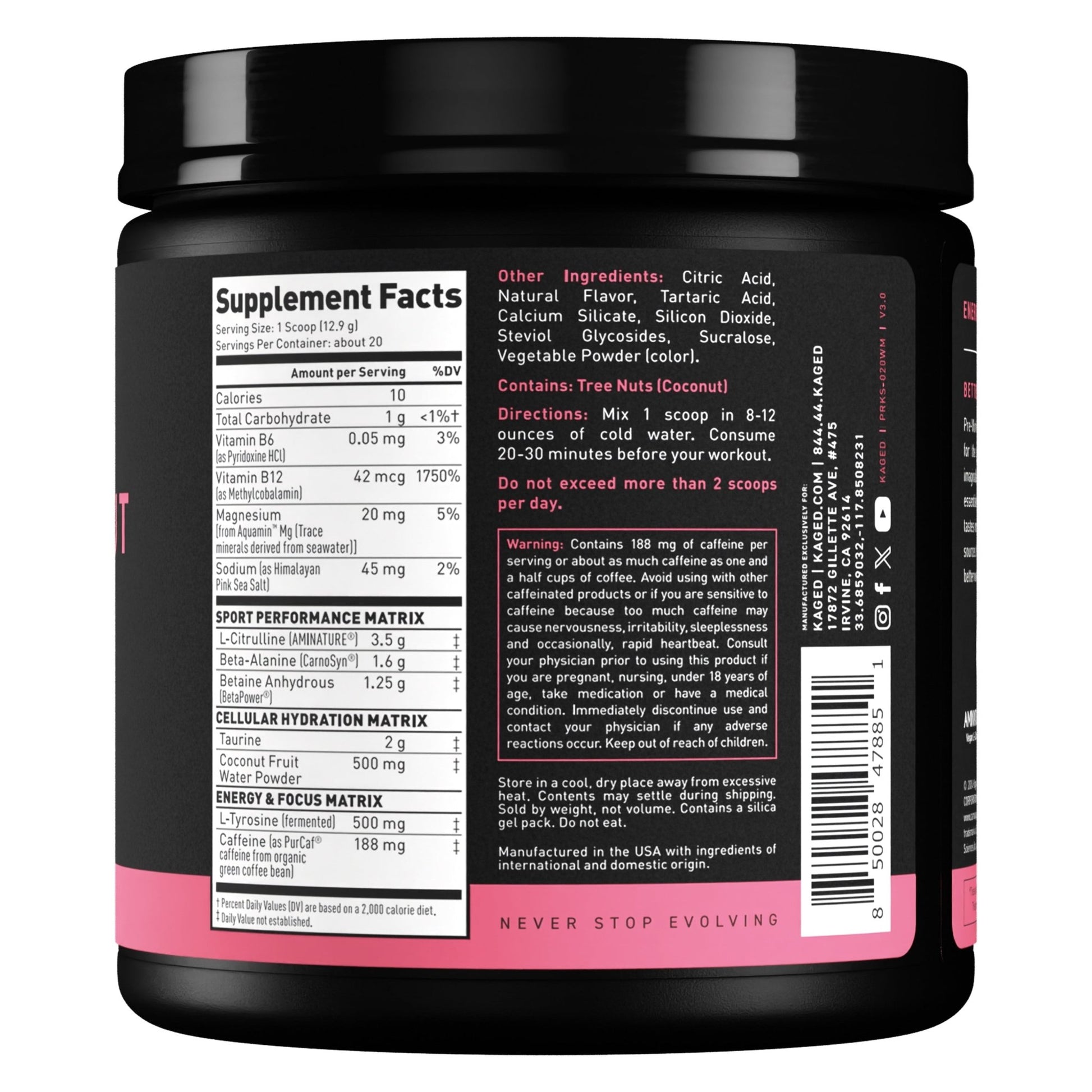 Pre - Sport Pre - Workout: Energy, Focus, Hydration, EndurancePre - Sport Pre - Workout: Energy, Focus, Hydration, Endurance