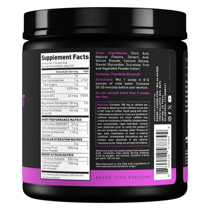 Pre - Sport Pre - Workout - Glacier Grape (9.38 Oz. / 20 Servings)Pre - Sport Pre - Workout - Glacier Grape (9.38 Oz. / 20 Servings)