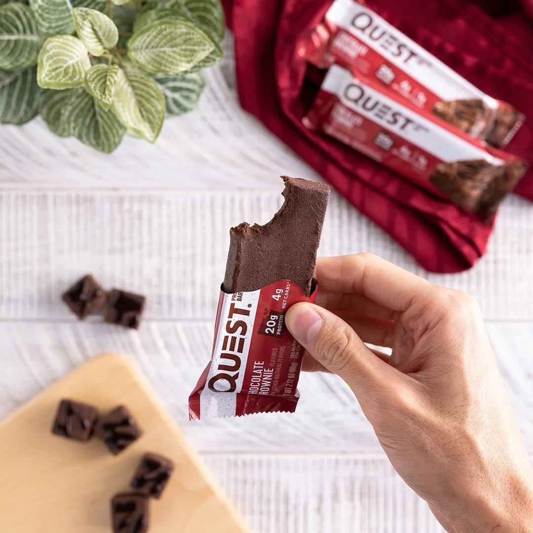 Quest Protein Bar, Chocolate Brownie, 20G Protein, 12 CountQuest Protein Bar, Chocolate Brownie, 20G Protein, 12 Count