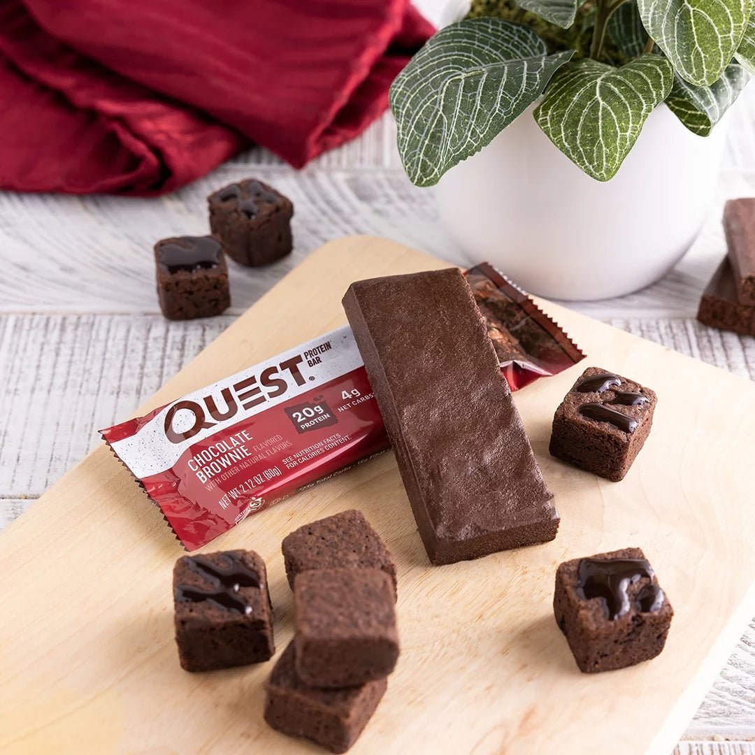Quest Protein Bar, Chocolate Brownie, 20G Protein, 12 CountQuest Protein Bar, Chocolate Brownie, 20G Protein, 12 Count