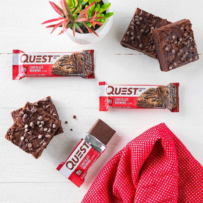 Quest Protein Bar, Chocolate Brownie, 20G Protein, 12 CountQuest Protein Bar, Chocolate Brownie, 20G Protein, 12 Count