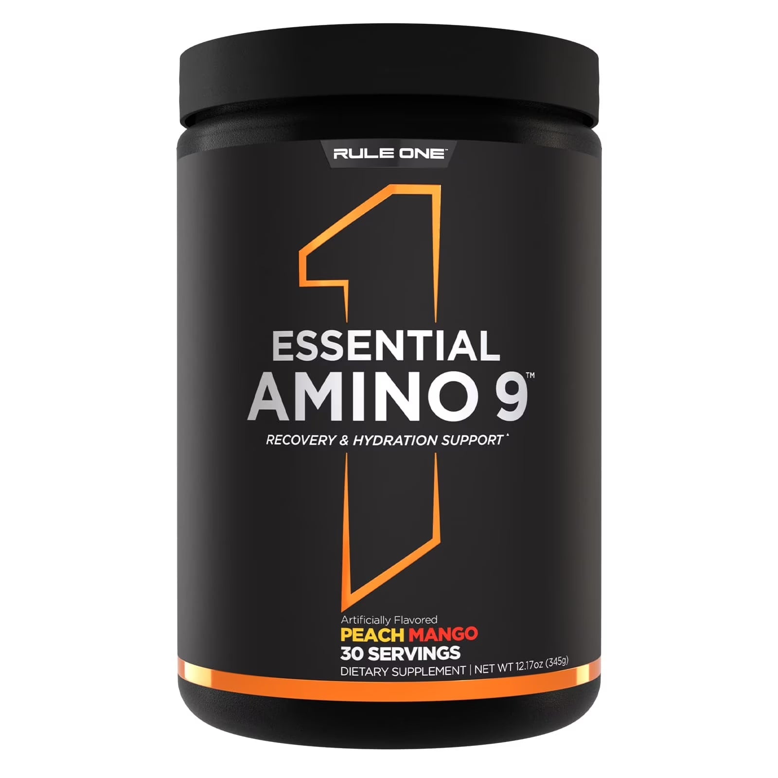RULE 1 Essential Amino 9 Peach Mango 30 Serv Amino Acids Hydration 345GRULE 1 Essential Amino 9 Peach Mango 30 Serv Amino Acids Hydration 345G