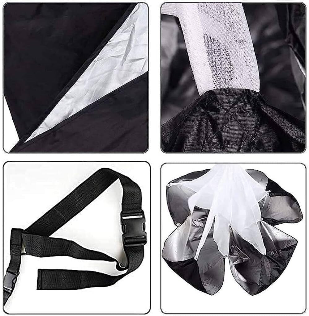 Running Speed Training Football Parachute 48 Inch Speed Parachute for KidsRunning Speed Training Football Parachute 48 Inch Speed Parachute for Kids