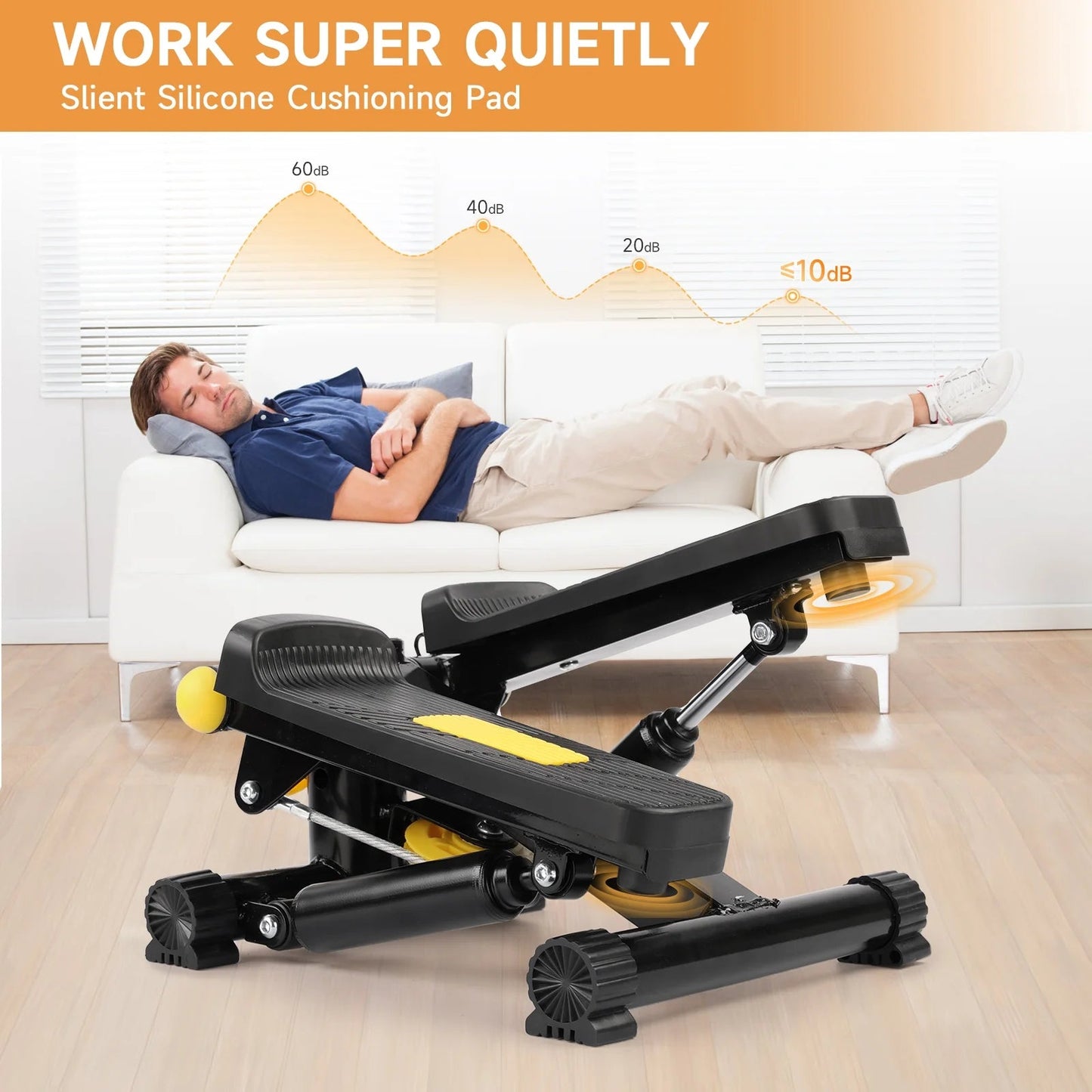 Stair Stepper for Exercises, Mini Stair Stepper , Digital Monitor, Adjustable Stride Height for Low - Impact Cardio Suitable for Full Body WorkoutStair Stepper for Exercises, Mini Stair Stepper , Digital Monitor, Adjustable Stride Height for Low - Impact Cardio Suitable for Full Body Workout