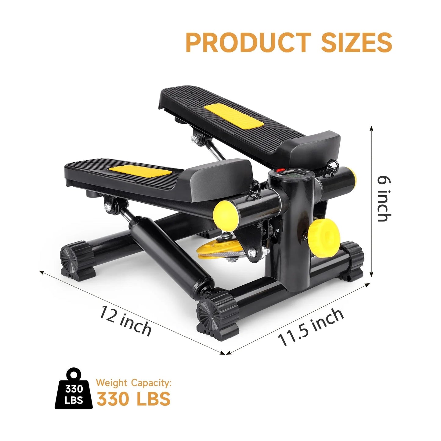 Stair Stepper for Exercises, Mini Stair Stepper , Digital Monitor, Adjustable Stride Height for Low - Impact Cardio Suitable for Full Body WorkoutStair Stepper for Exercises, Mini Stair Stepper , Digital Monitor, Adjustable Stride Height for Low - Impact Cardio Suitable for Full Body Workout