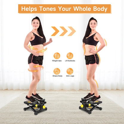 Stair Stepper for Exercises, Mini Stair Stepper , Digital Monitor, Adjustable Stride Height for Low - Impact Cardio Suitable for Full Body WorkoutStair Stepper for Exercises, Mini Stair Stepper , Digital Monitor, Adjustable Stride Height for Low - Impact Cardio Suitable for Full Body Workout