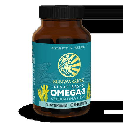 Vegan Omega 3 Fish Oil Supplement | Omega 3 DHA & EPA for Brain and Heart Support, 60CtVegan Omega 3 Fish Oil Supplement | Omega 3 DHA & EPA for Brain and Heart Support, 60Ct
