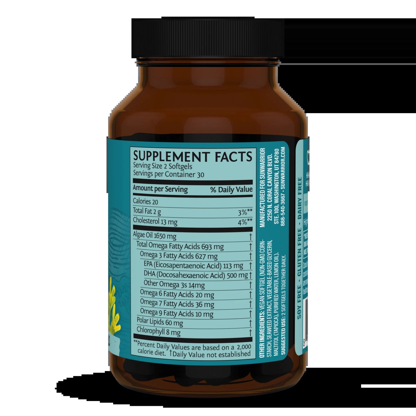Vegan Omega 3 Fish Oil Supplement | Omega 3 DHA & EPA for Brain and Heart Support, 60CtVegan Omega 3 Fish Oil Supplement | Omega 3 DHA & EPA for Brain and Heart Support, 60Ct