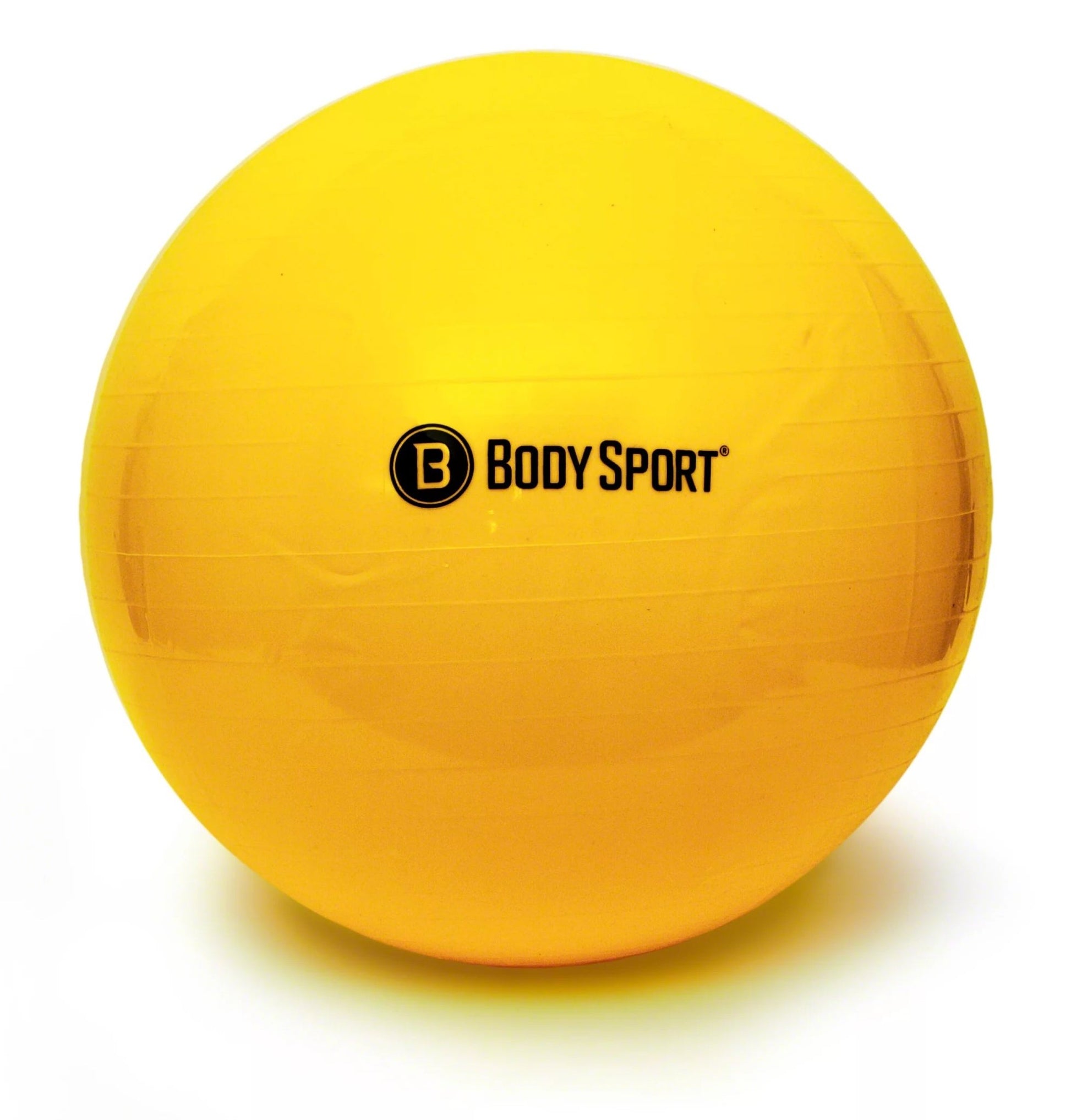 Yellow Fitness Ball (65 Cm), Pump & Exercise Guide Included-Nature Fitness