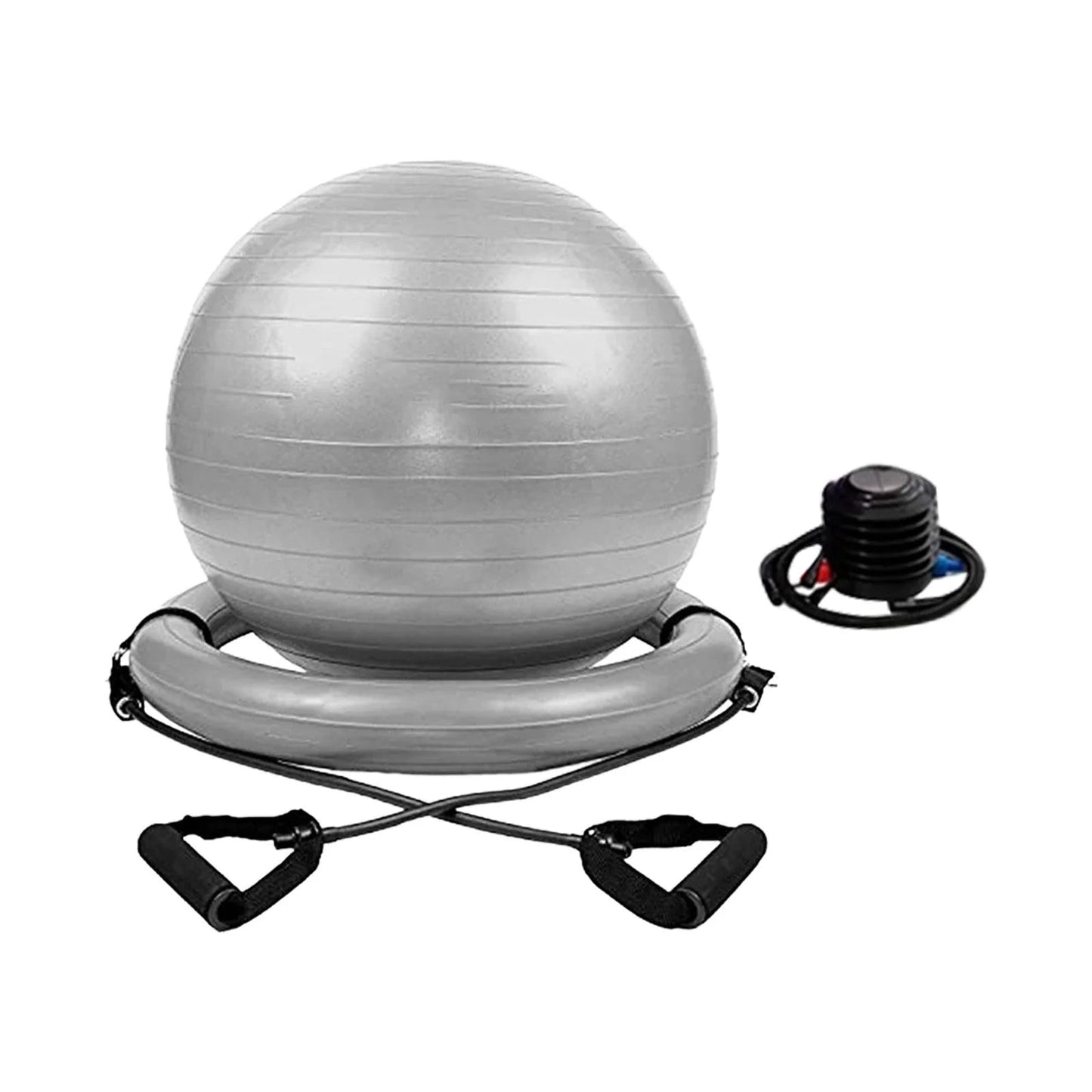 Yoga Ball Chair Kit PVC Heavy Duty Universal with Pump with Inflatable Base-Nature Fitness
