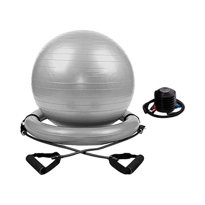 Yoga Ball Chair Kit PVC Heavy Duty Universal with Pump with Inflatable Base-Nature Fitness