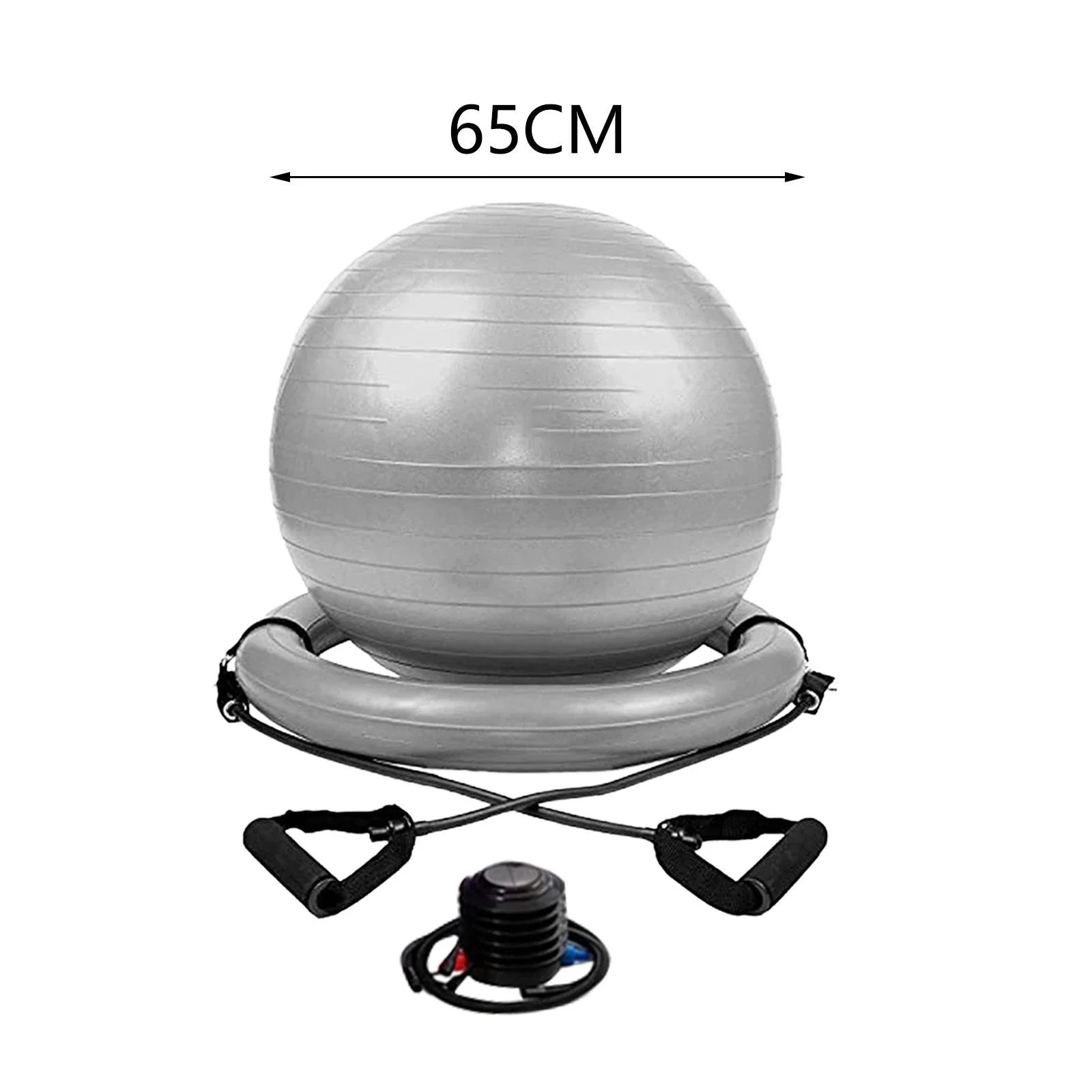 Yoga Ball Chair Kit PVC Heavy Duty Universal with Pump with Inflatable Base-Nature Fitness