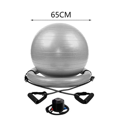Yoga Ball Chair Kit PVC Heavy Duty Universal with Pump with Inflatable Base-Nature Fitness