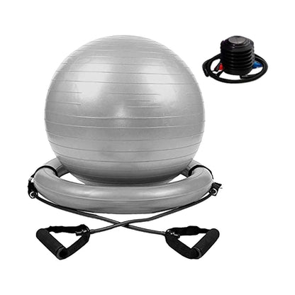 Yoga Ball Chair Kit PVC Heavy Duty Universal with Pump with Inflatable Base-Nature Fitness