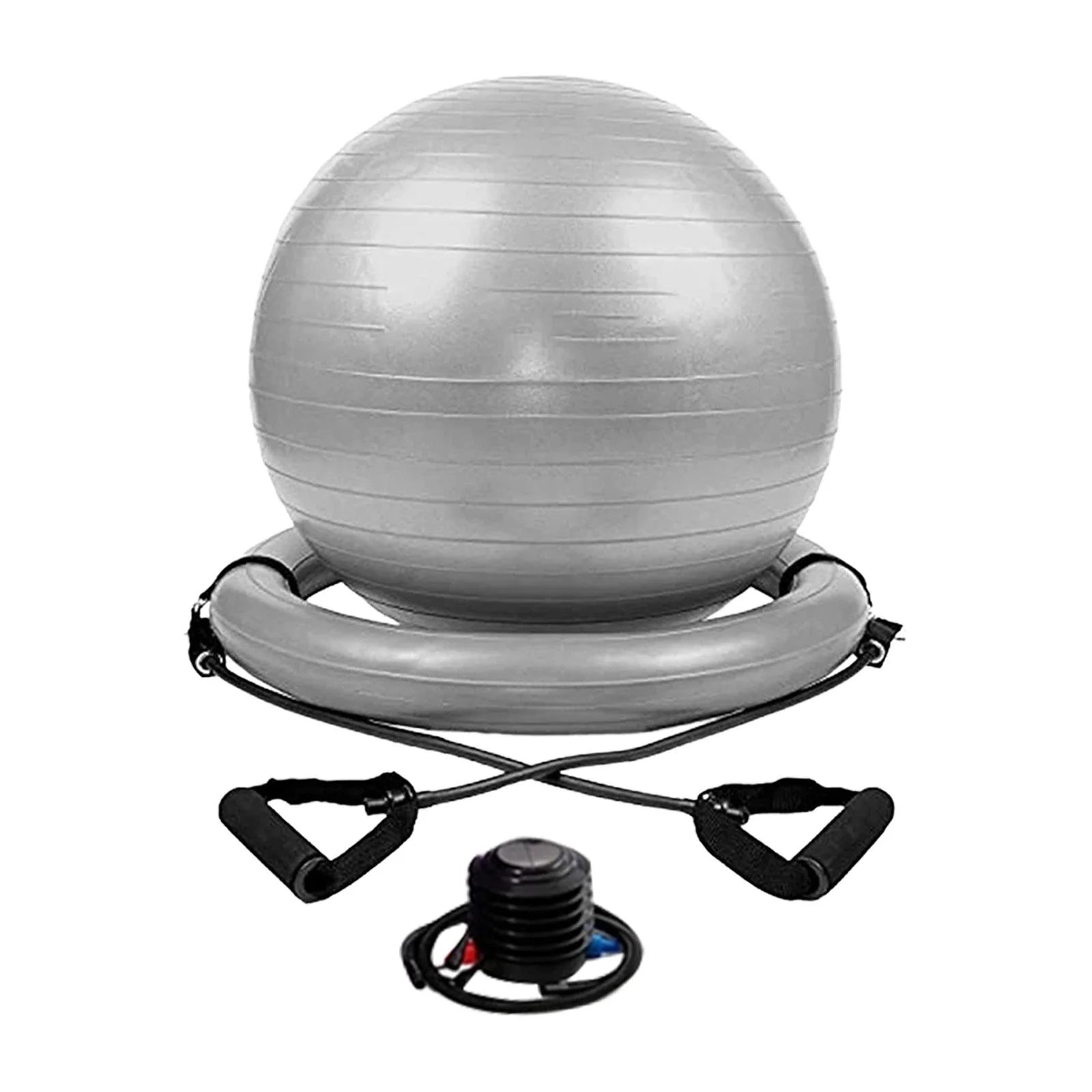 Yoga Ball Chair Kit PVC Heavy Duty Universal with Pump with Inflatable Base-Nature Fitness