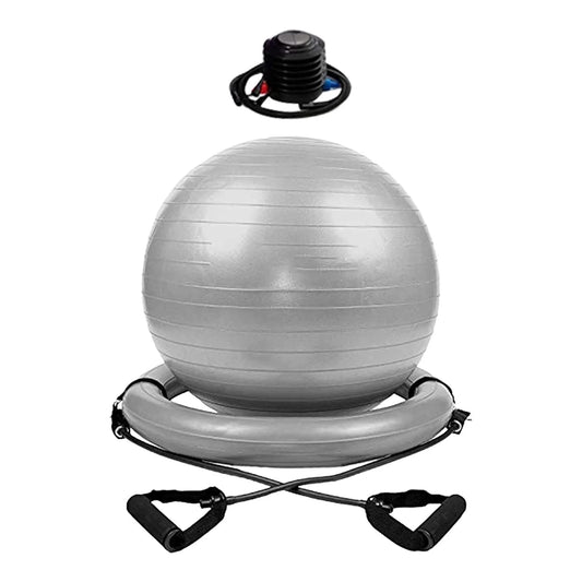 Yoga Ball Chair Kit PVC Heavy Duty Universal with Pump with Inflatable Base-Nature Fitness