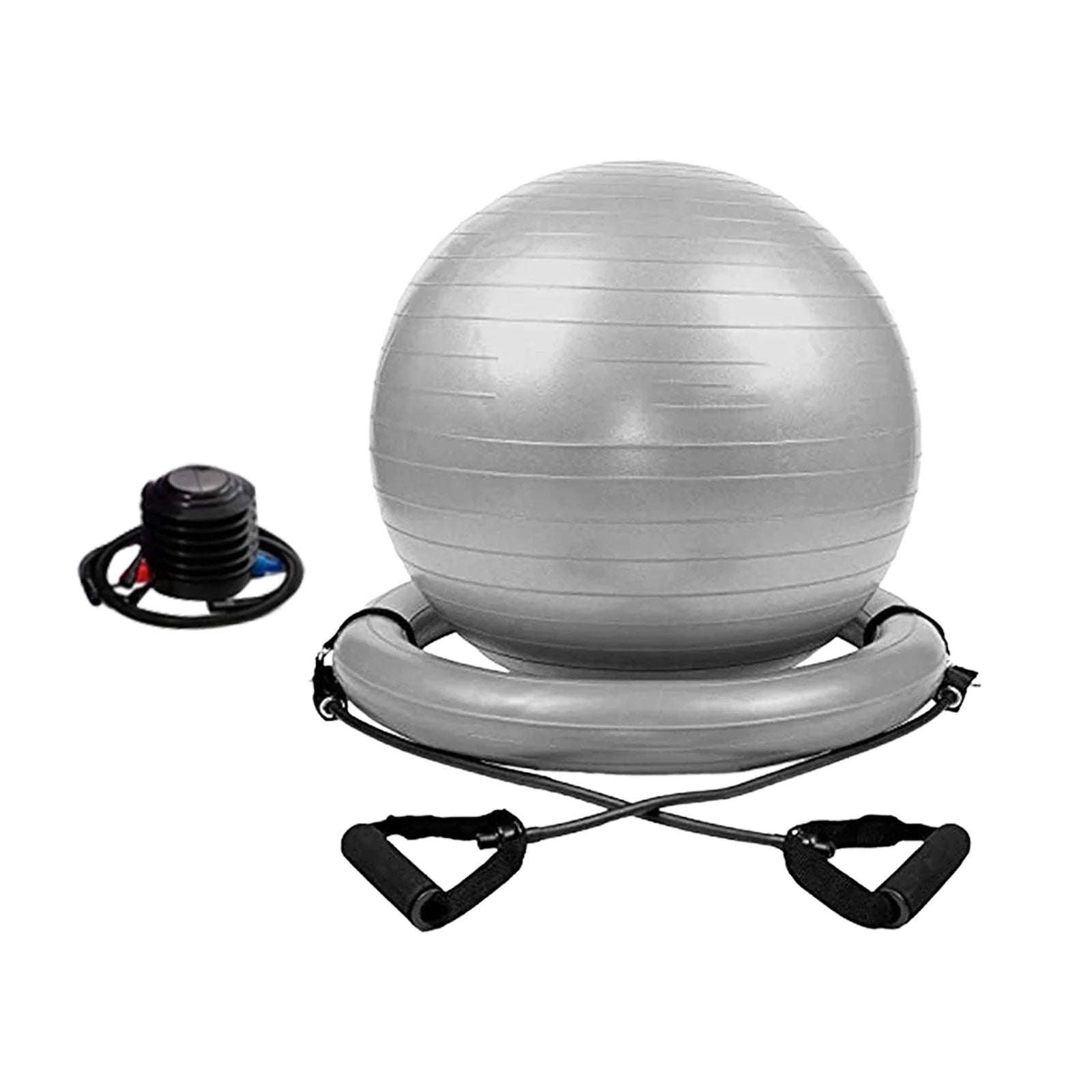 Yoga Ball Chair Kit PVC Heavy Duty Universal with Pump with Inflatable Base-Nature Fitness