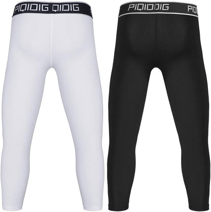 Youth Boys Compression Pants 3/4 Basketball Tights Sports Capris LeggingsYouth Boys Compression Pants 3/4 Basketball Tights Sports Capris Leggings